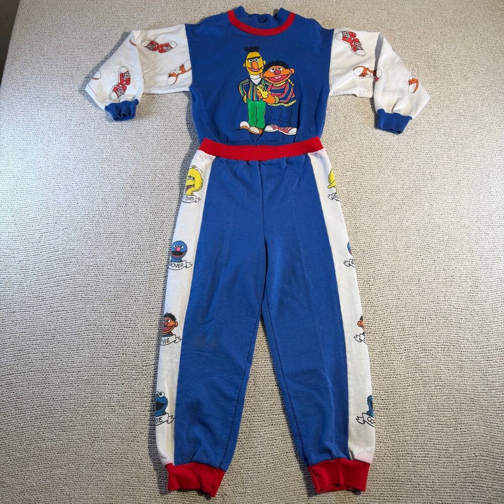 Rare Vintage Sesame Street Bert and Ernie Sweatset - Size 6